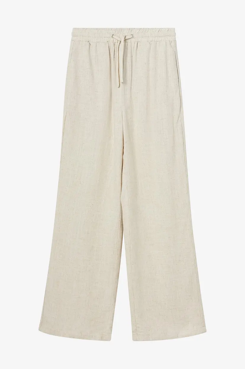 Grunt Bukser Camille Linen Pants - Beige