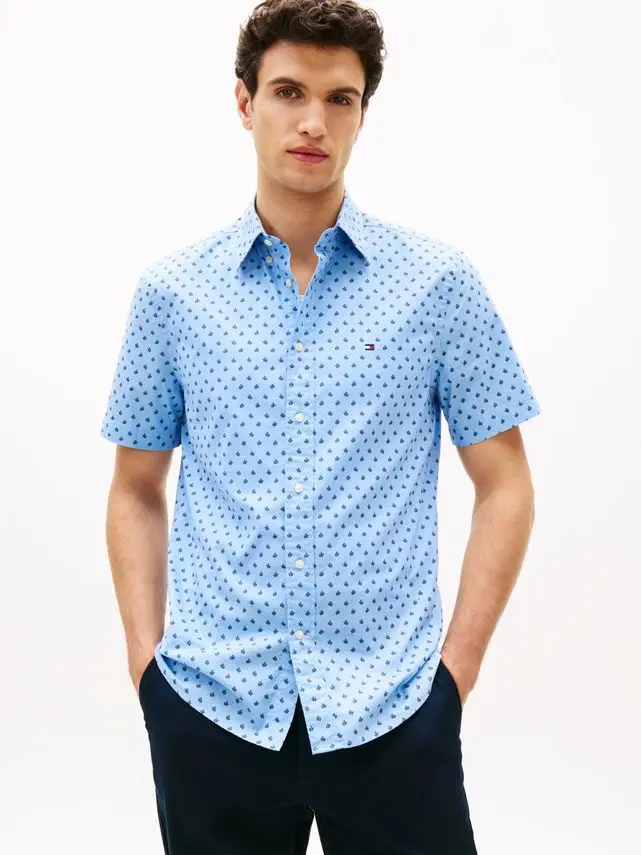 Tommy Hilfiger FLEX POPLIN PRT RF BD S/S