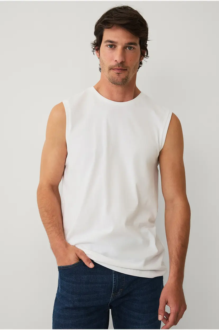 Ellos Collection Singlet 3-pakning - Hvit