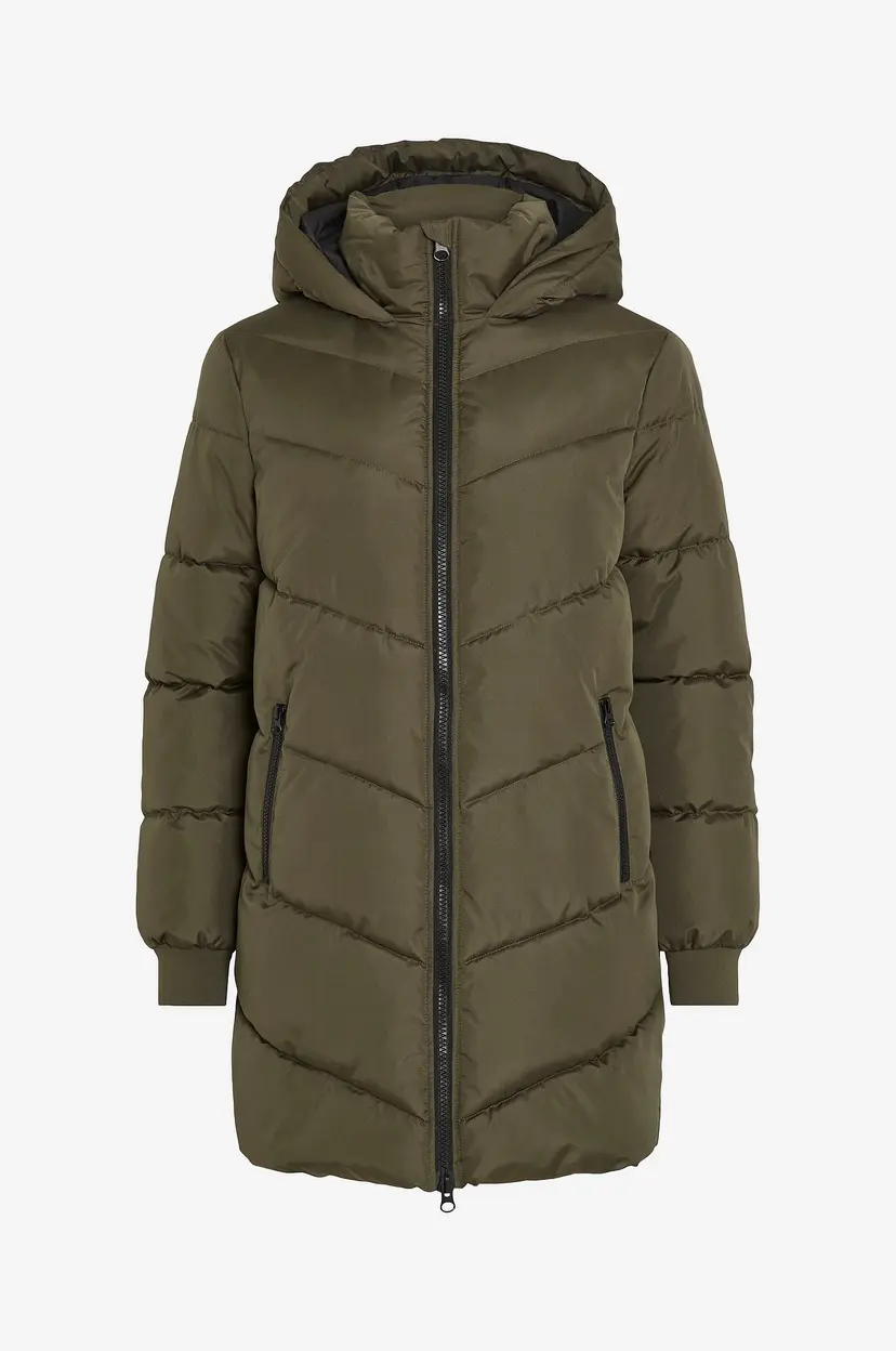 Vila Kåpe viMilja L/S Padded Coat - Grønn