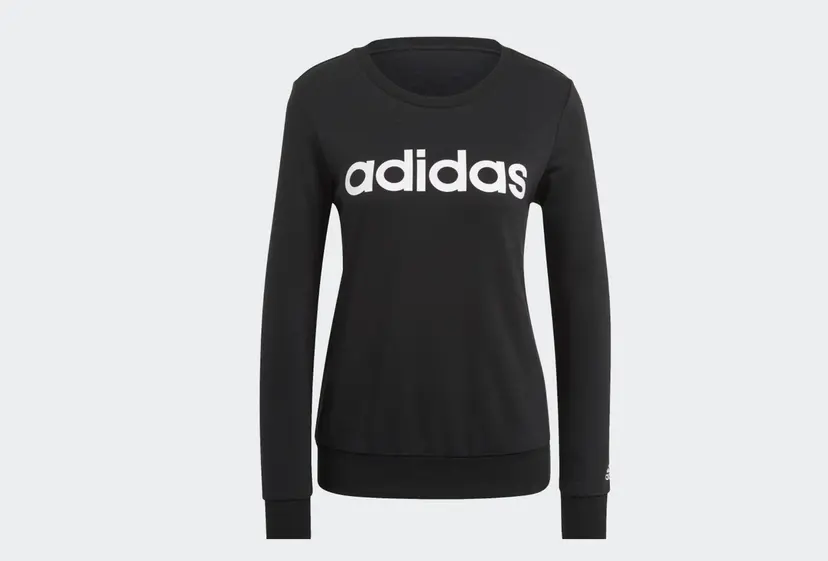 Adidas Sort Adidas Lin FT Sweatshirt L/S (M)