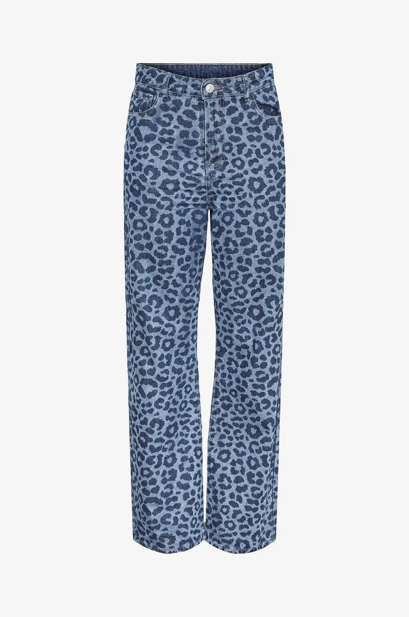 Pieces Jeans pcNova HW Wide Jeans D2d Dmo - Blå