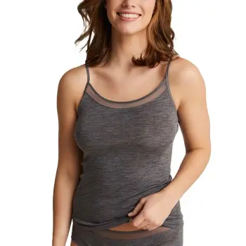 Femilet Femilet Juliana Chemise Top Grå merinoull Dame