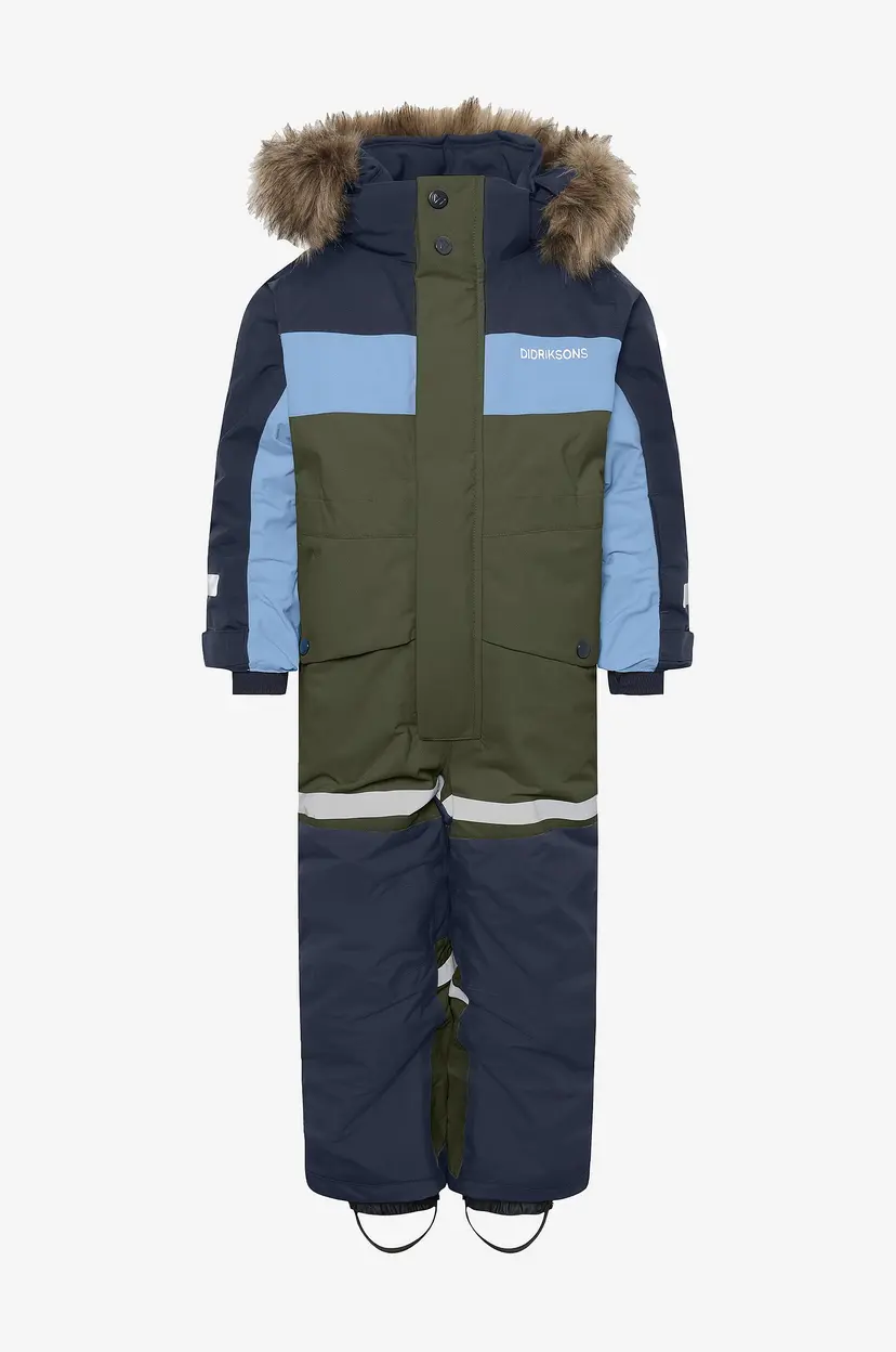 Didriksons Parkdress Bjärven Kids' Coverall - Grønn