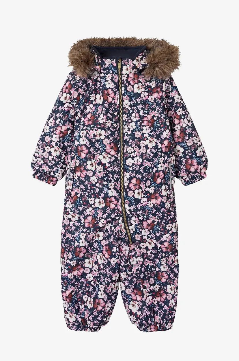 NAME IT Vinter-overall nmfSnow10 Suit Aop - Blå