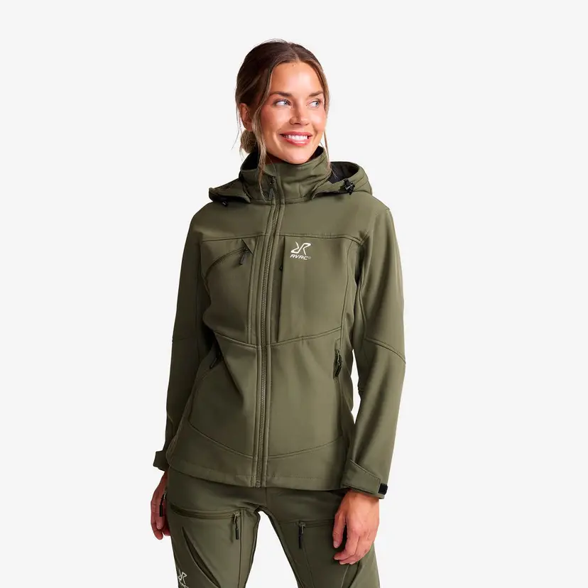 RevolutionRace Hiball Softshell Jacket Dame Grape Leaf