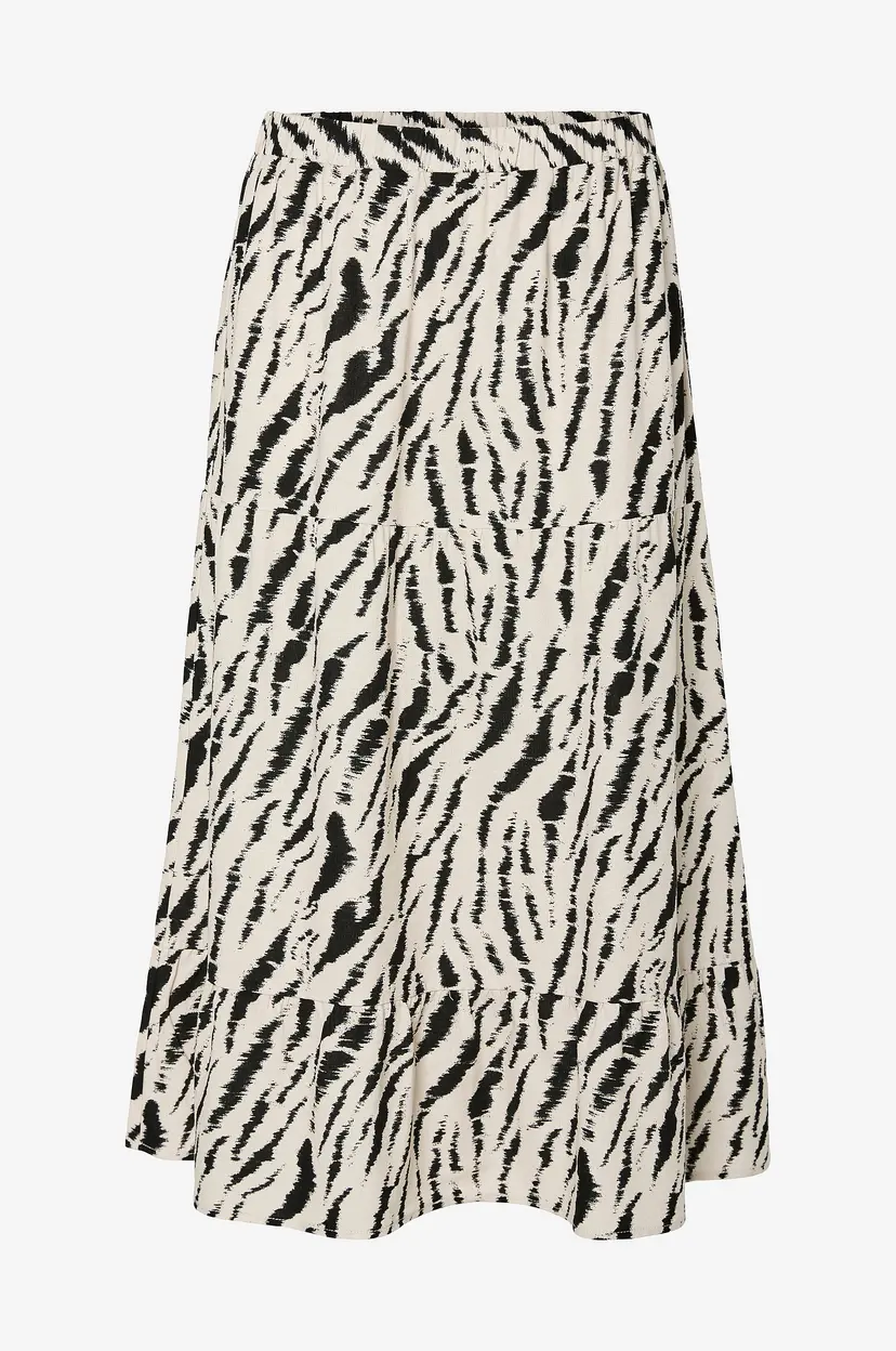 Pieces Skjørt pcTarlem HW Midi Skirt Wvn - Beige