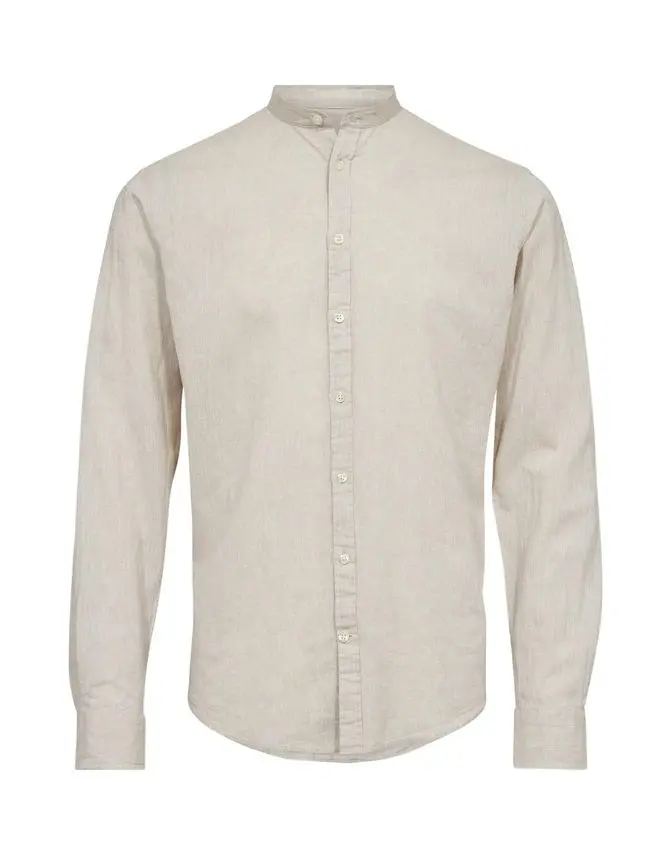 Gino Marcello China collar linen l/s shirt