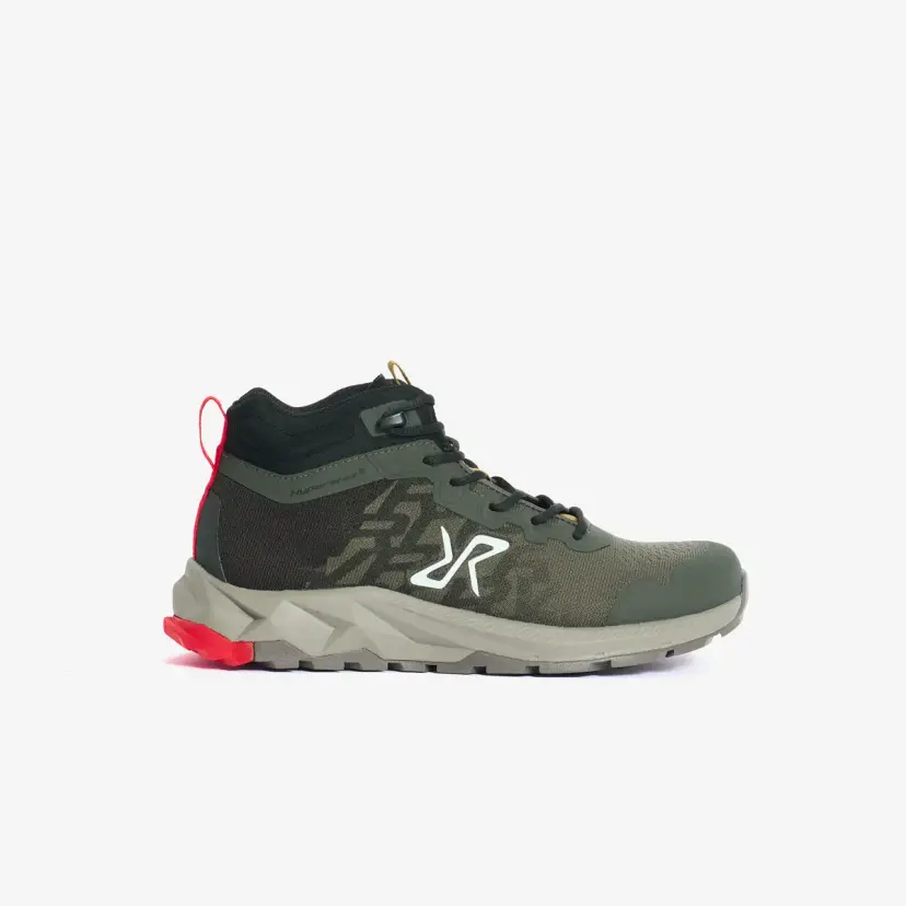 RevolutionRace Trailknit Waterproof Mid Hiking Shoes Herre Kambaba Green