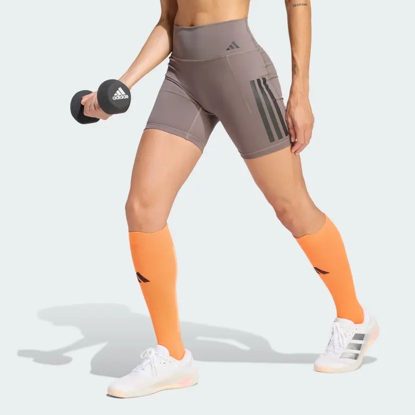 Adidas Optime Workout 3-Stripes Short Tights