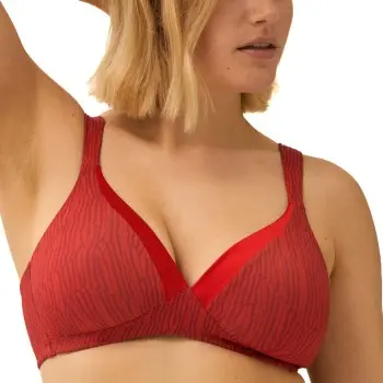 Naturana NATURANA BH The Wednesday Padded Non Wired Bra Rød polyamid A 75 Dame