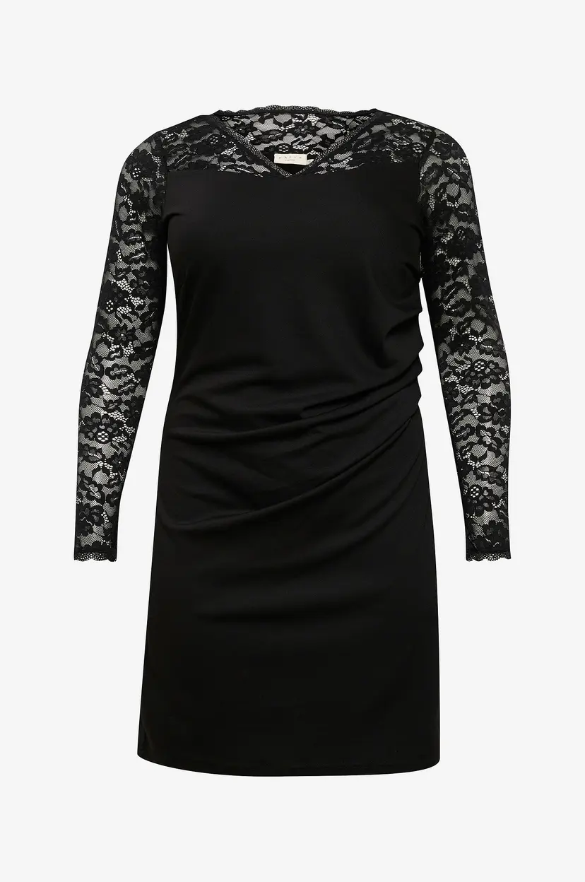 KAFFE Curve Kjole kcIndi Lace Dress - Svart
