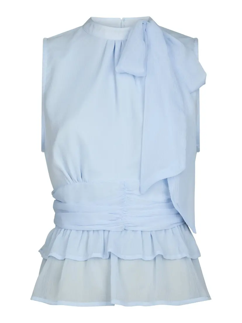 Neo Noir Ansol Solid Chiffon Top