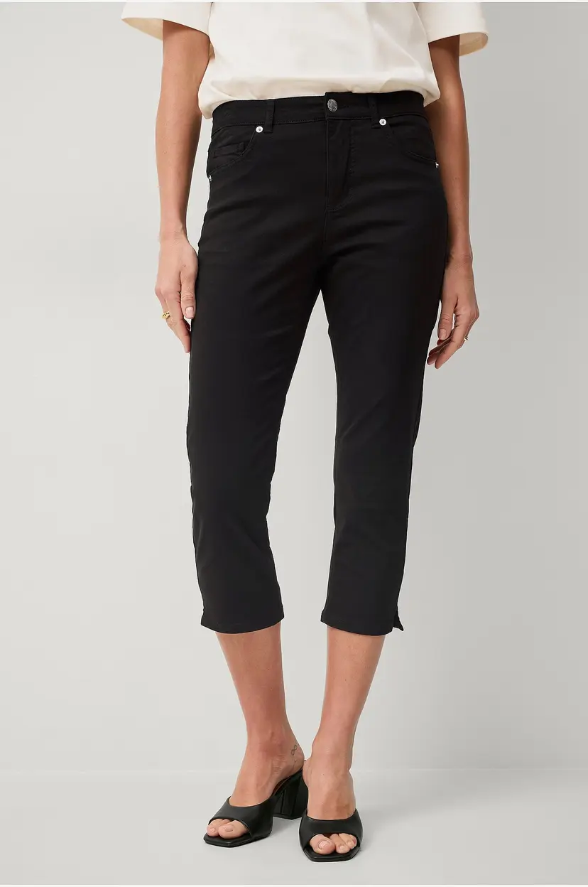 Ellos Collection Capribukser i twill - Svart