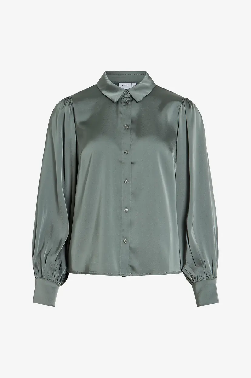 Vila Skjorte viEnna Ravenna L/S Balloon - Grønn