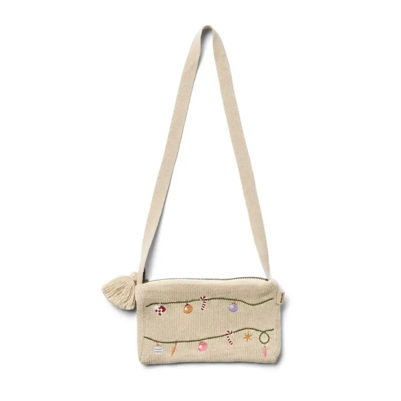 Wheat Wheat, Knitted Clutch Emb. Dagmar, offwhite (ONE SIZE)