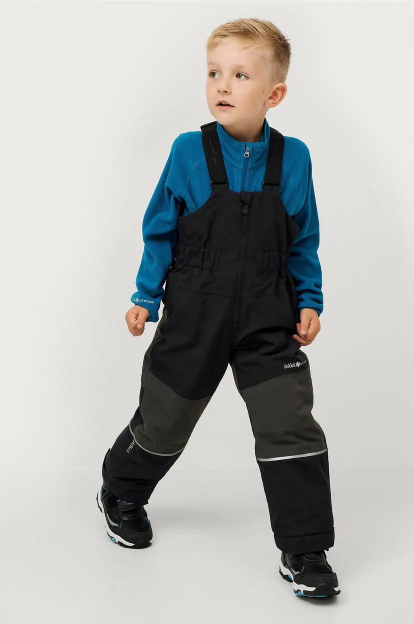 Áhkká Skibukse Bib Skipant Kid - Svart