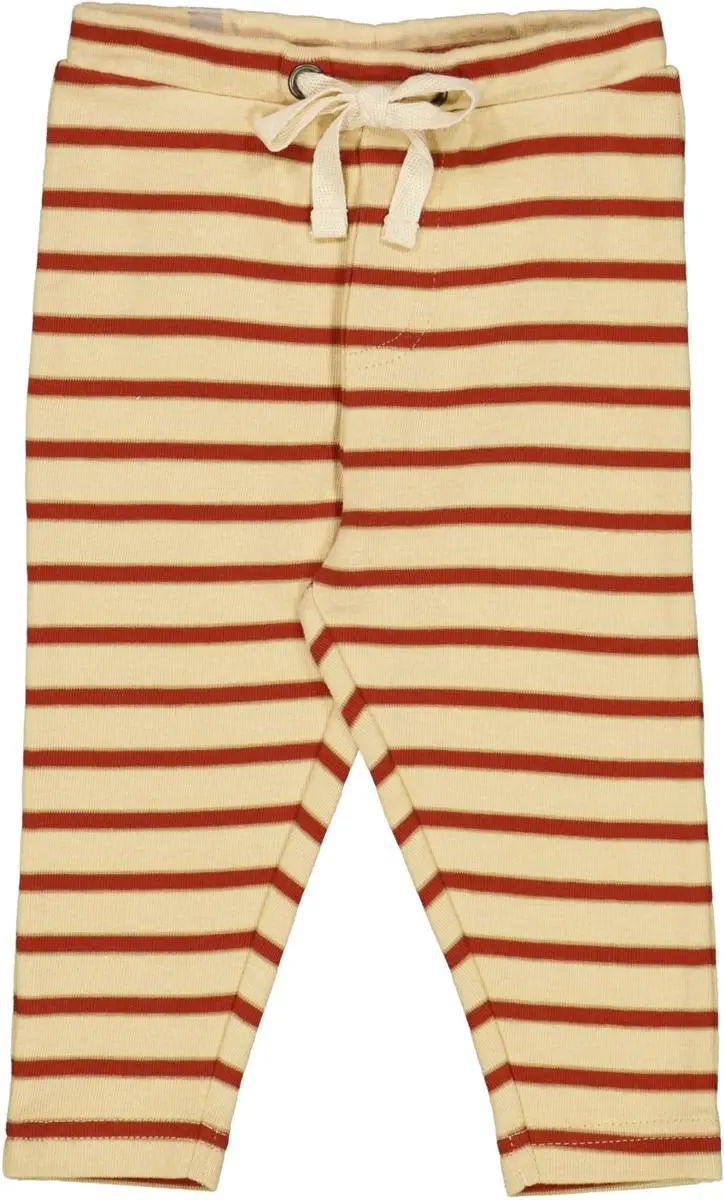 Wheat Wheat Soft Pants Manfred Sienna Stripe (74 / 9 mnd)