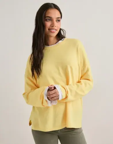 ONLY Only - Gul - Onlloyal Amalio Life Ls O-Neck Knt