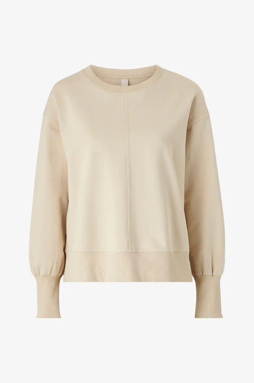 Ellos STUDIO Collegegenser Sweat Crewneck Soft - Beige