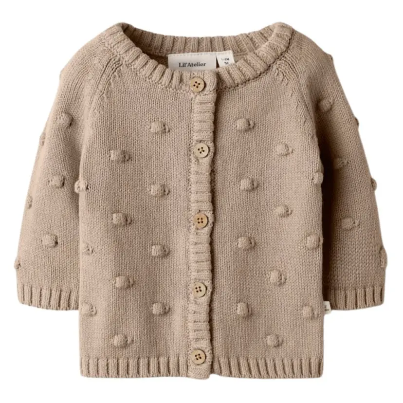 Lil`Atelier Lil'Atelier - Cardigan Gable Knit Oxford Tan