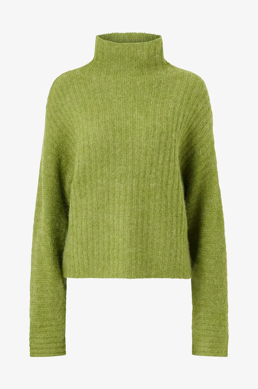 Gina Tricot Genser Knitted turtleneck sweater - Grønn