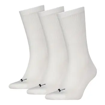 Puma Puma Strømper 3P Cushioned Next Crew Socks Hvit Str 39/42