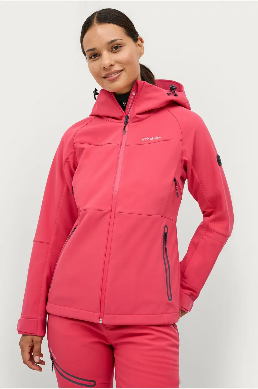 Áhkká Skijakke Softshell Ski Jacket - Rød