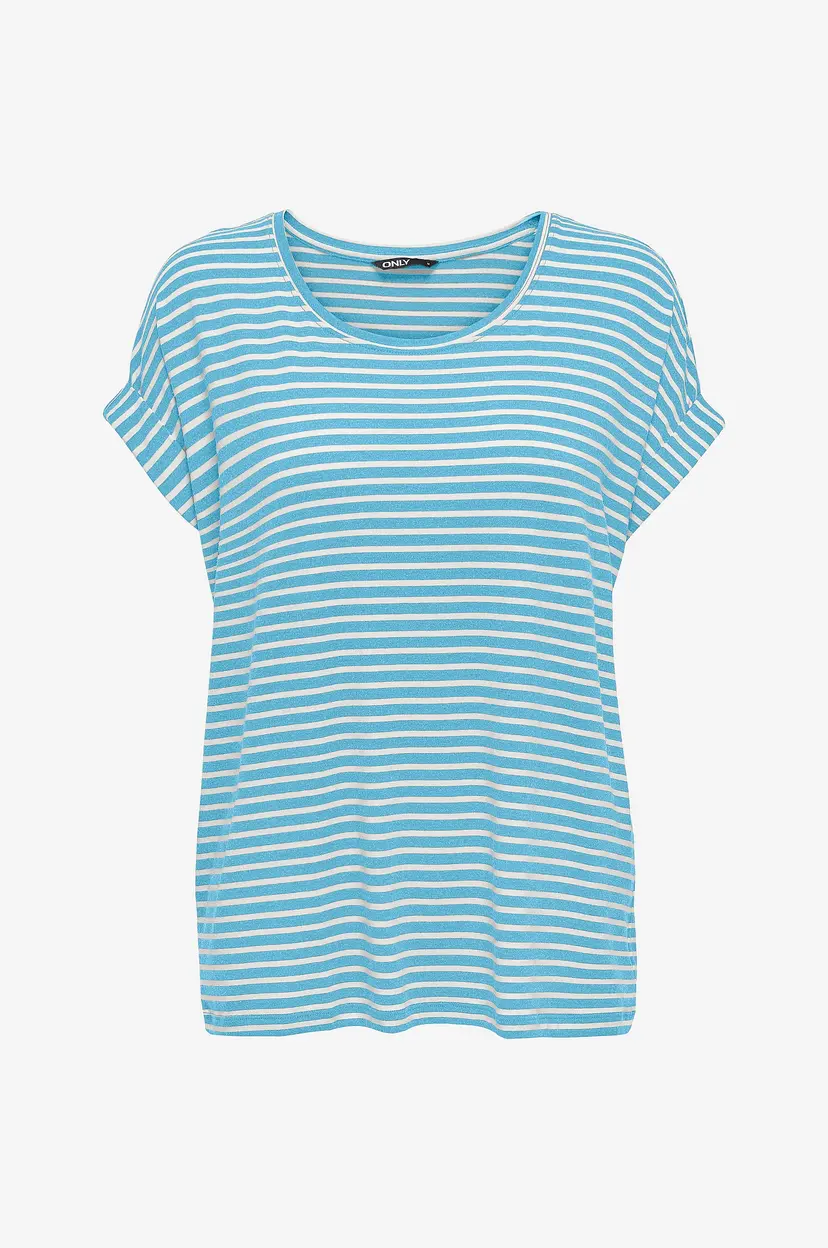 Only Carmakoma Topp carMoster Stripe S/S O-neck Top Jrs - Blå