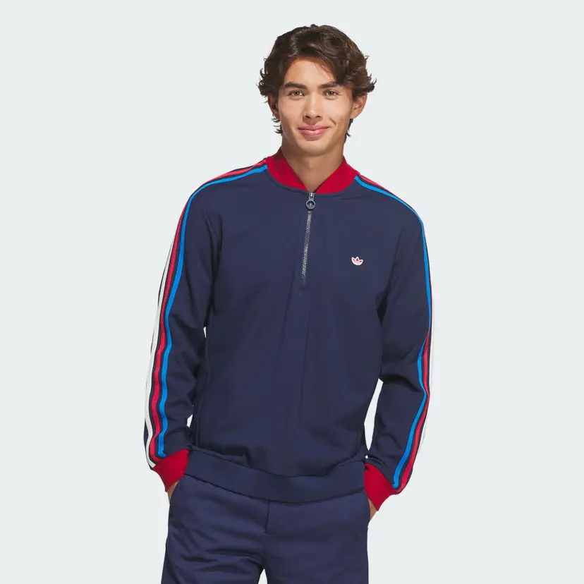 Adidas Originals 3-Stripe Half-zip Genser