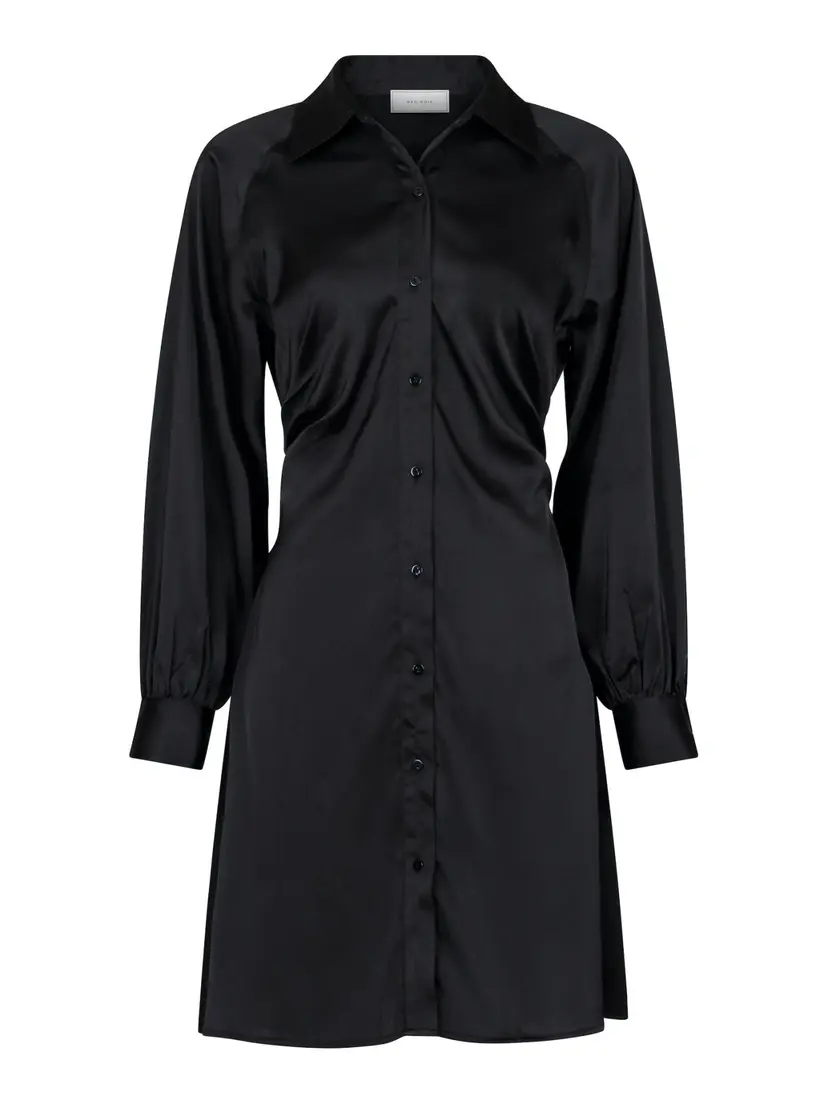 Neo Noir Naila Sateen Dress