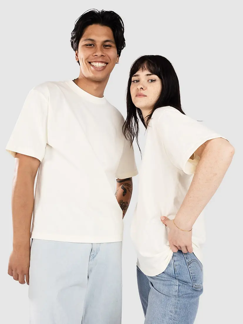 Shaka Wear Shaka Wear Max Heavyweight Cropped T-skjorte hvit