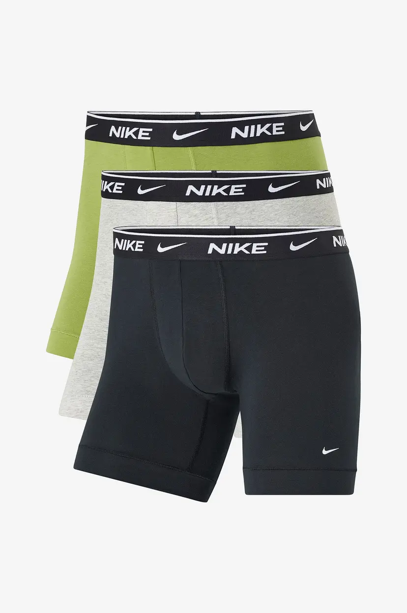 Nike Underwear Boksershorts Everyday Cotton Stretch 3-pakning - Grønn
