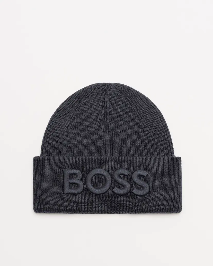 BOSS Boss Afox Blue Beanie
