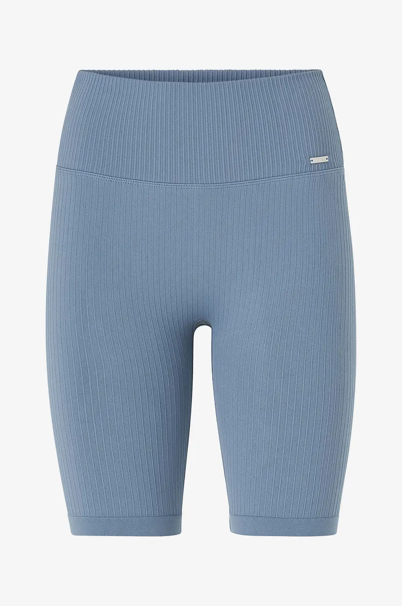 Aim'n Sykkelshorts Black Ribbed Seamless Biker Shorts - Blå