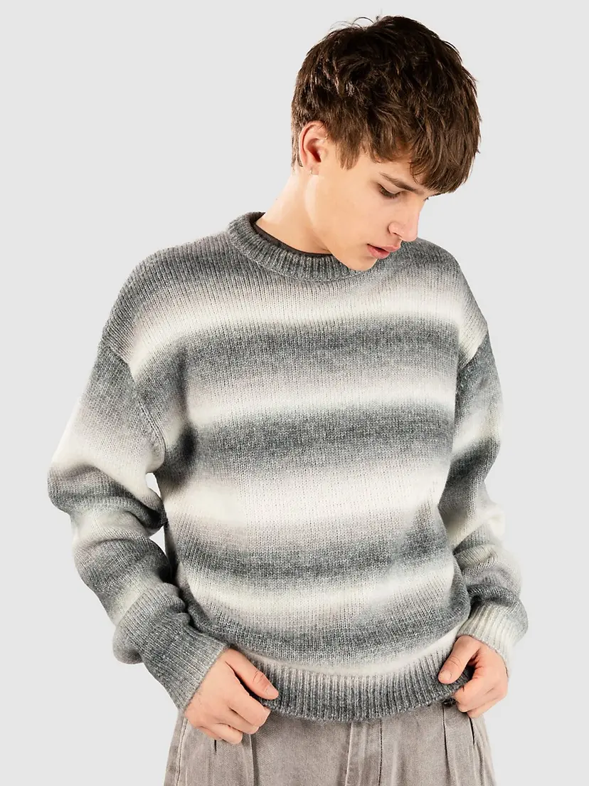 Blue Tomato Blue Tomato Knit Sweater Strikket genser grå