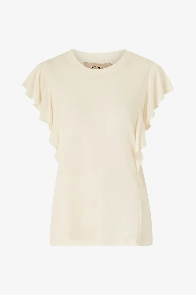 Mos Mosh Topp mmChio Flounce Tee - Beige