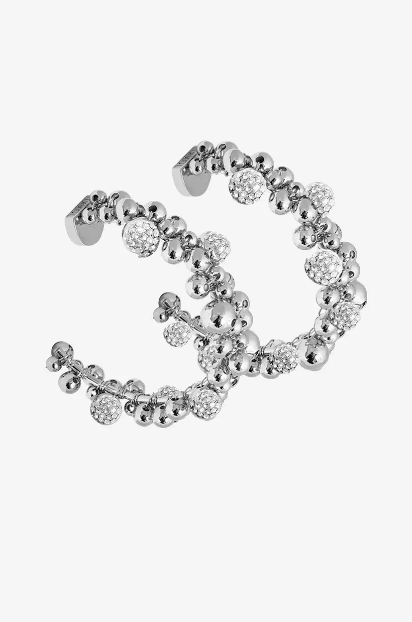 IOAKU Øreringer Berry Sparkle Mini Loop Earrings - Sølv