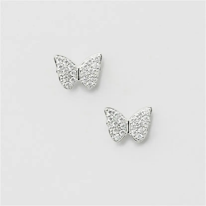 Safira Bling Butterfly Studs