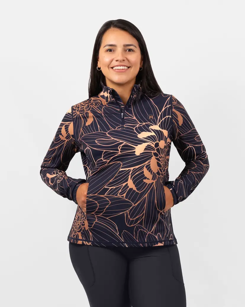 Huabo Bea Aurelia Half Zip Winter Top