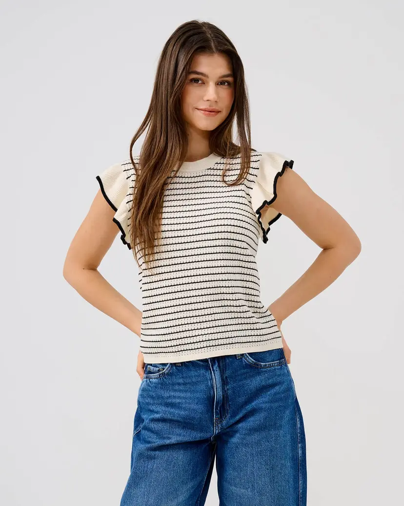 JDY Topp Carice Frill