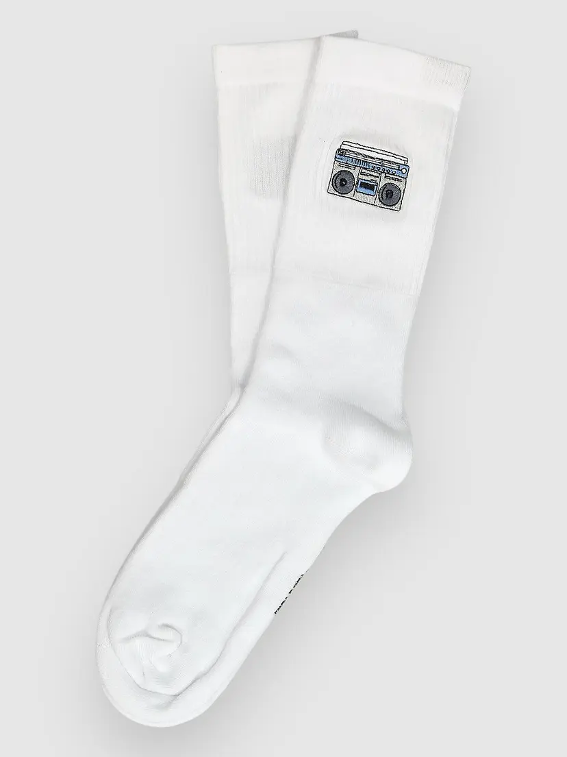 Supa Dupa Goods Supa Dupa Goods Boombox Socks hvit