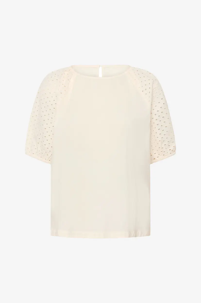 Saint Tropez Bluse PalaSZ SS - Hvit