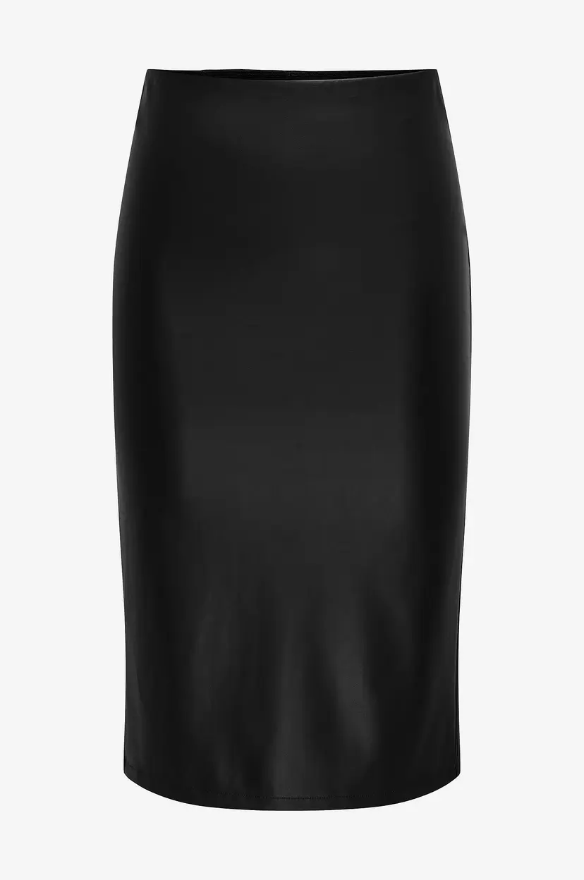 JDY Skjørt jdySoya Midi PU Skirt Jrs Atk - Svart