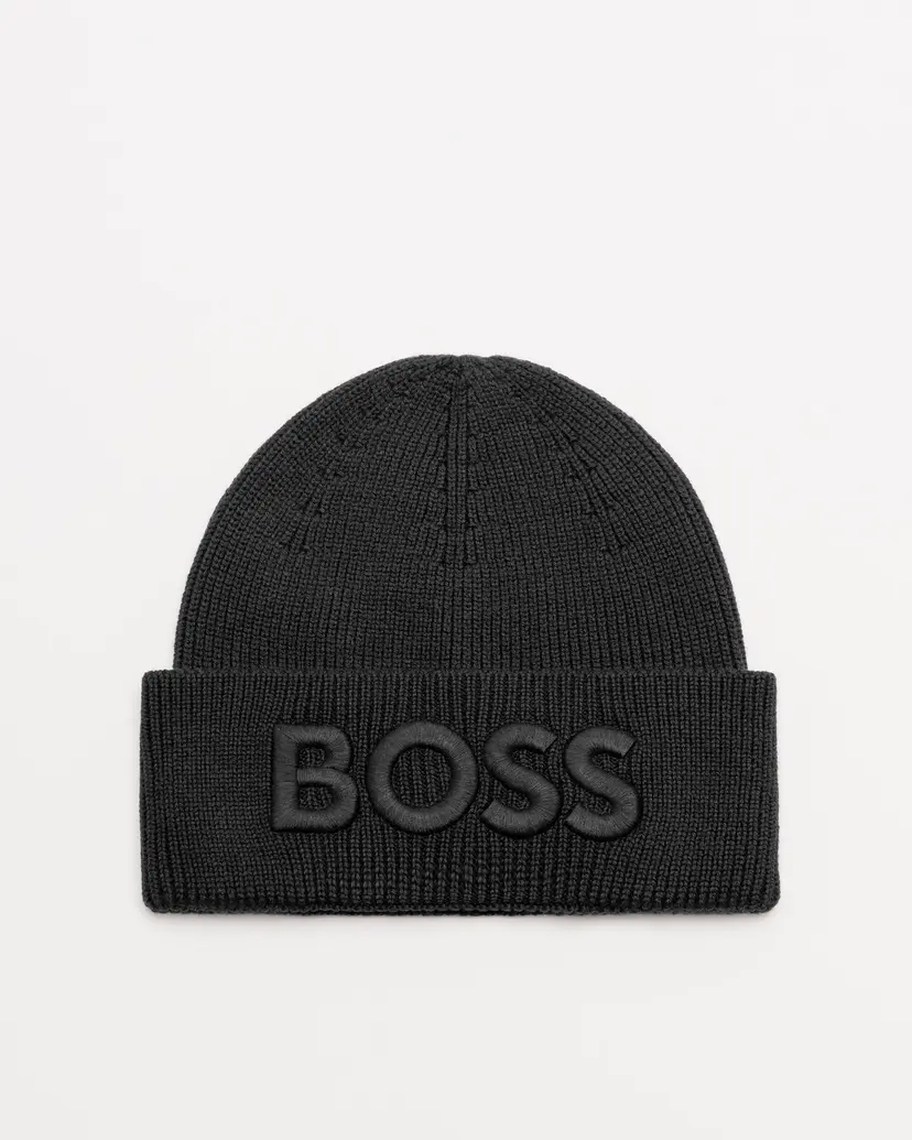 BOSS Boss Afox Black Beanie