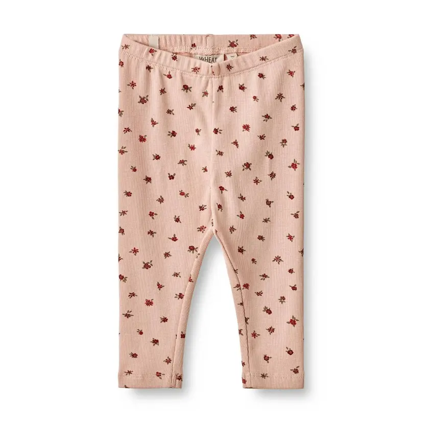 Wheat Wheat Jersey Leggings Jules Pink Sand Flowers (62 / 3 mnd)