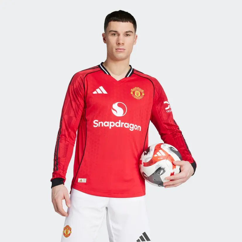 Adidas Manchester United 25/26 Long Sleeve Home Authentic Trøye