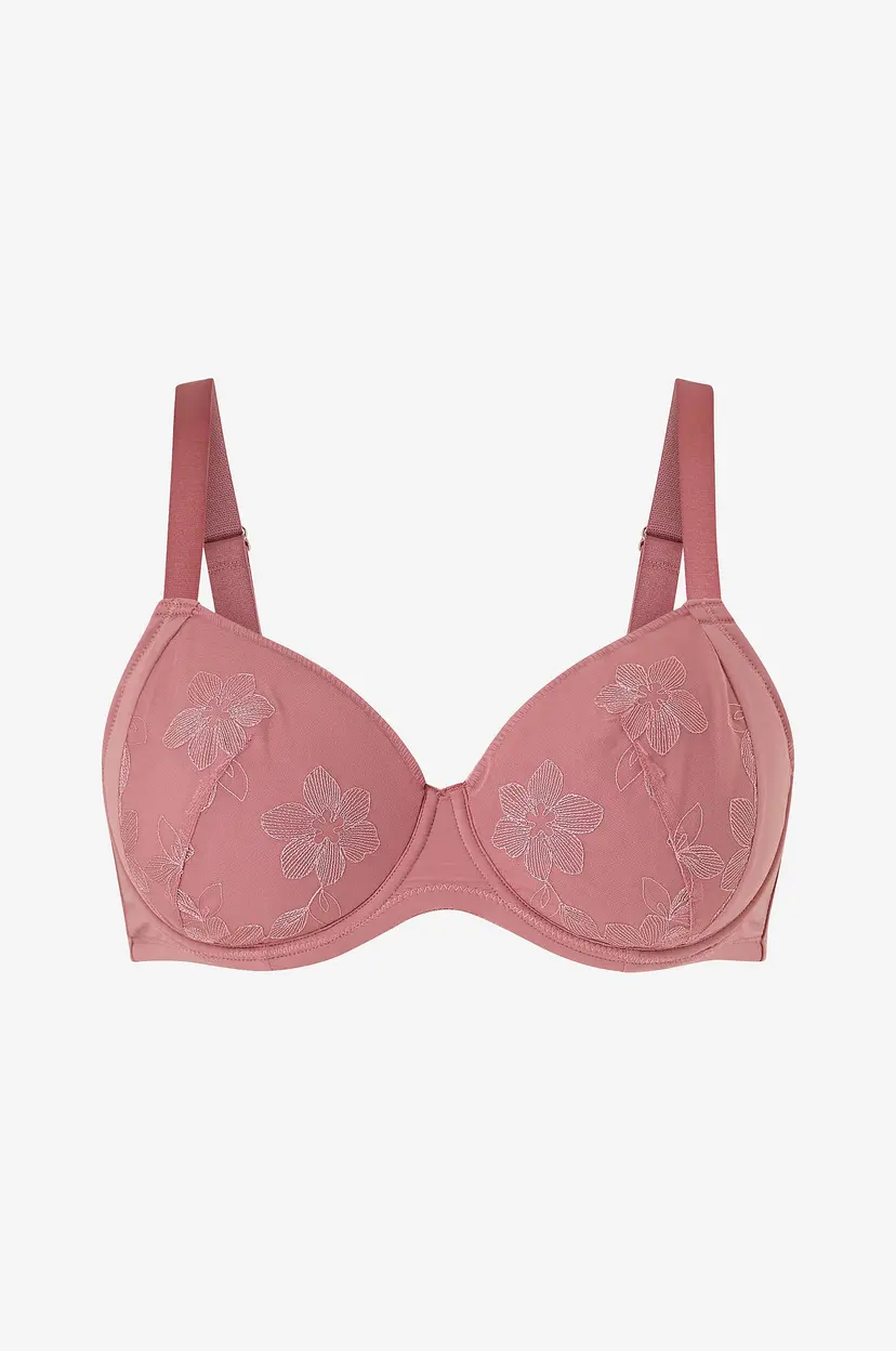 Zizzi Spile-BH Linett Padded Bra - Rosa