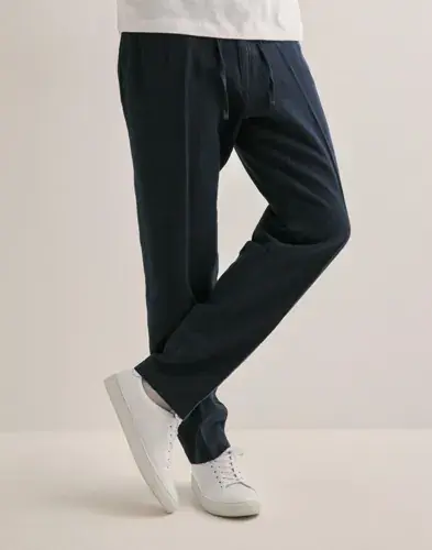 Selected Men Selected Men SLH196-Straight Leroy Sun Pant Noos Linbukser Blå