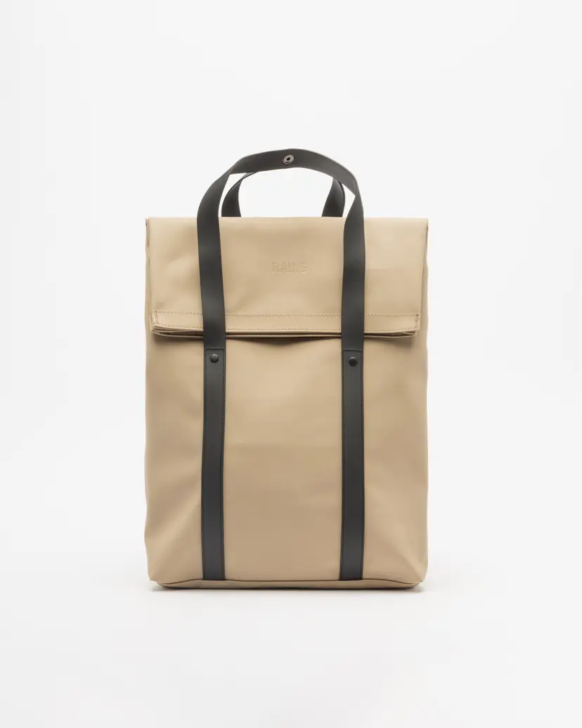 Rains Rains 2 Way Tote Backpack Beige Backpack